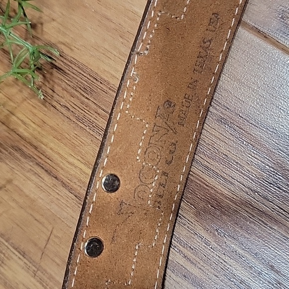 Nocona Copper & Leather Belt 28 - Picture 3 of 12
